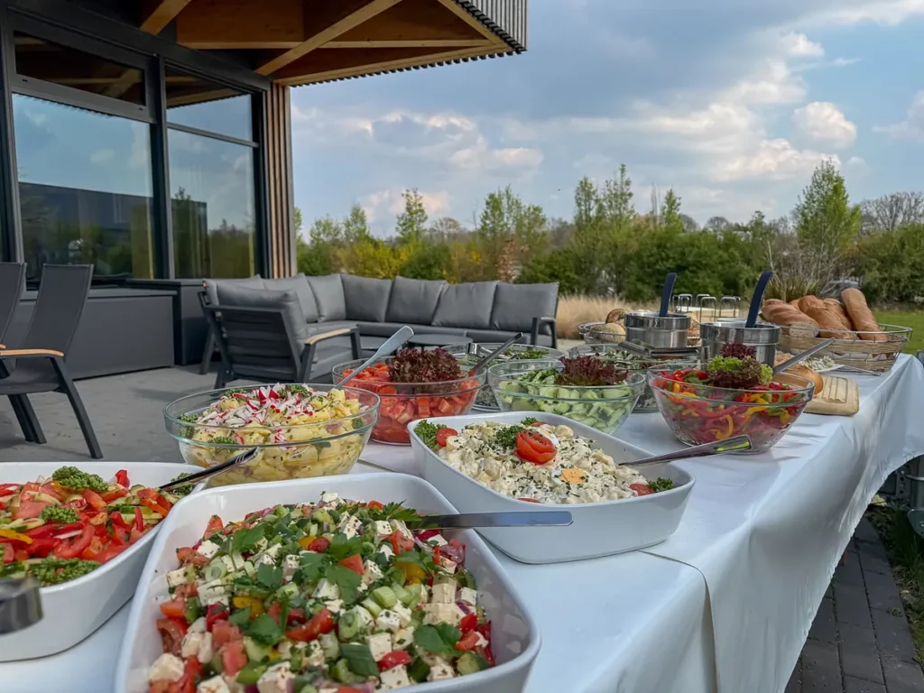 Christian Habrock vom Baumberger Partyservice beim Catering in Münster