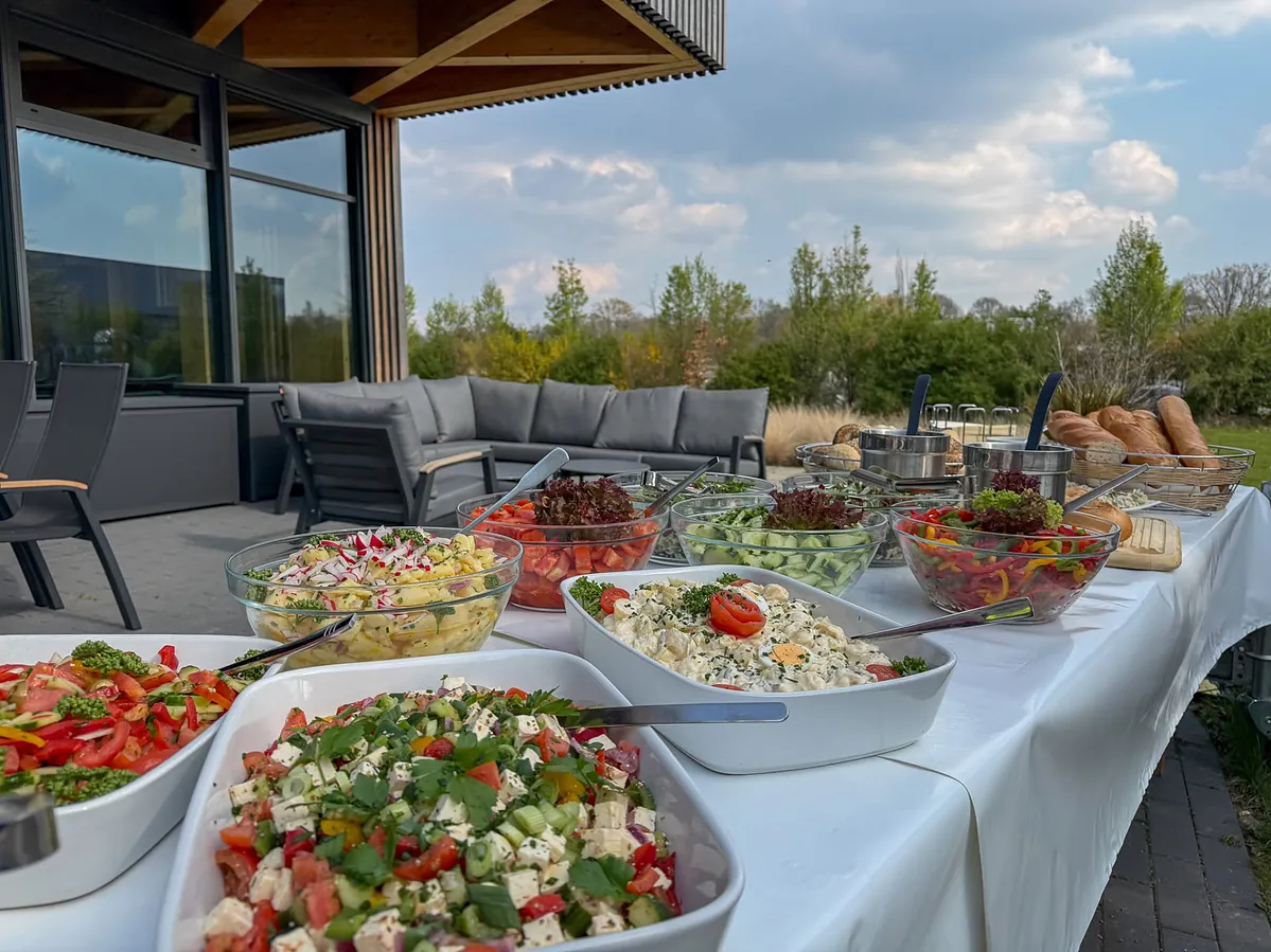 Christian Habrock vom Baumberger Partyservice beim Catering in Münster